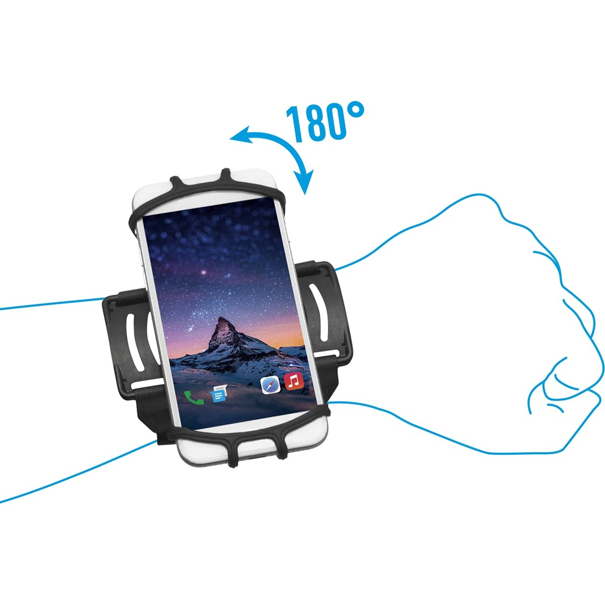 Altijd Kust slinger Mobilis Wrist/Arm Band for smartphone and handheld device (030004) kopen »  Centralpoint