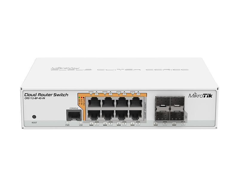 Mikrotik 8x Gigabit Smart Switch with PoEout, 4x SFP cages