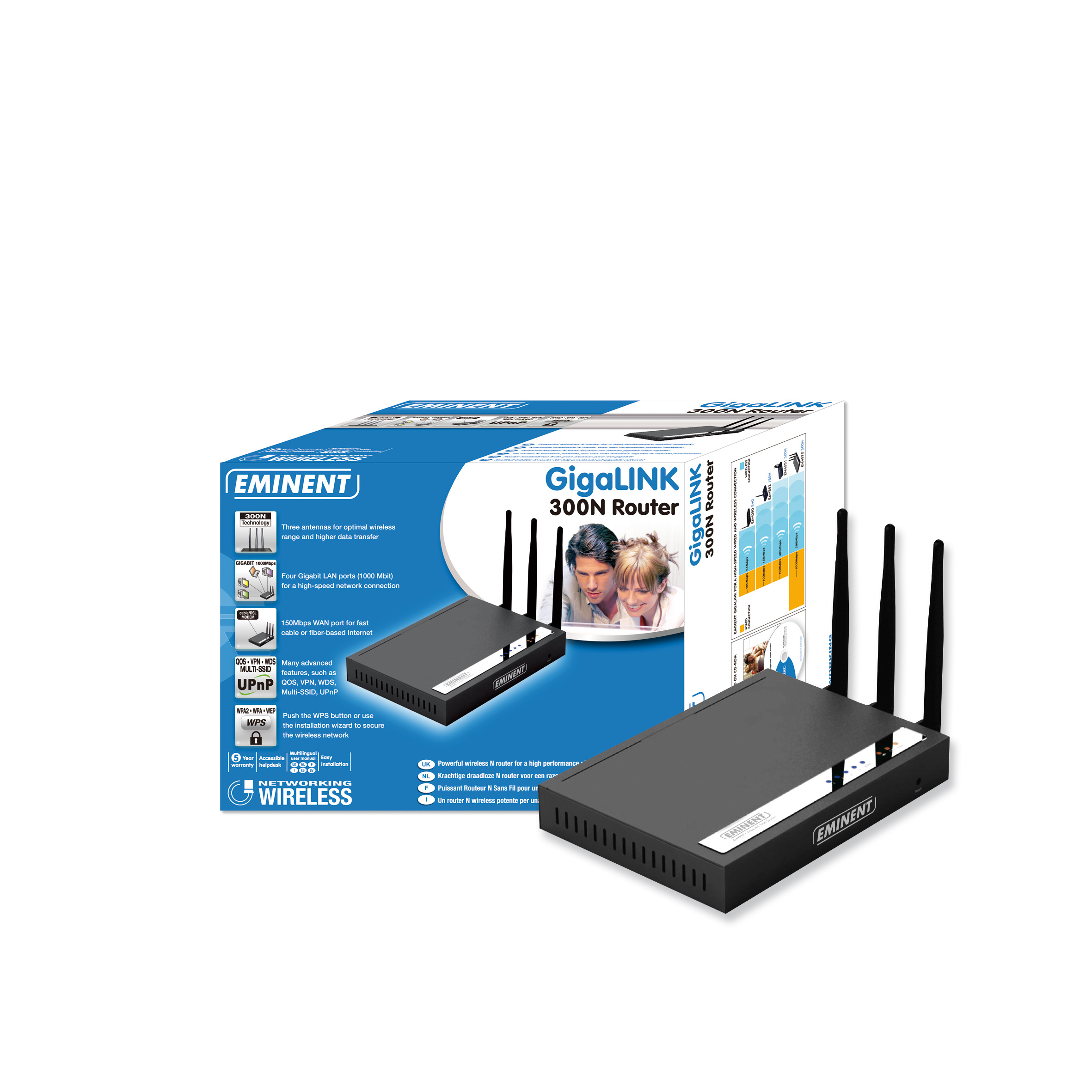 Eminent GigaLINK 300N Router (EM4570) kopen » Centralpoint