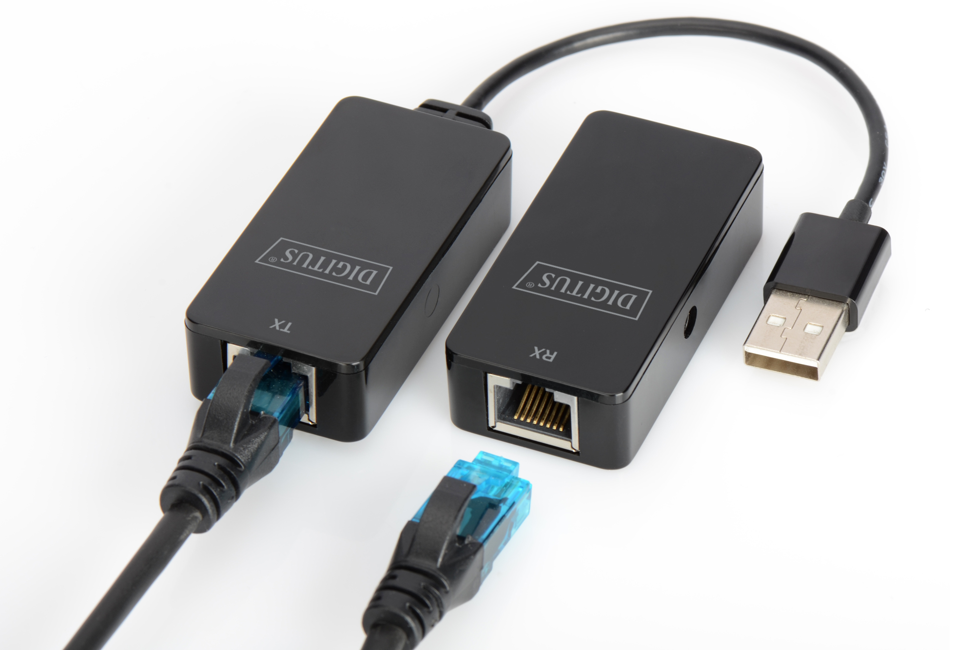 Digitus USB Extender, USB 2.0, 50 m for use with Cat5/5e/6 (UTP, STP or