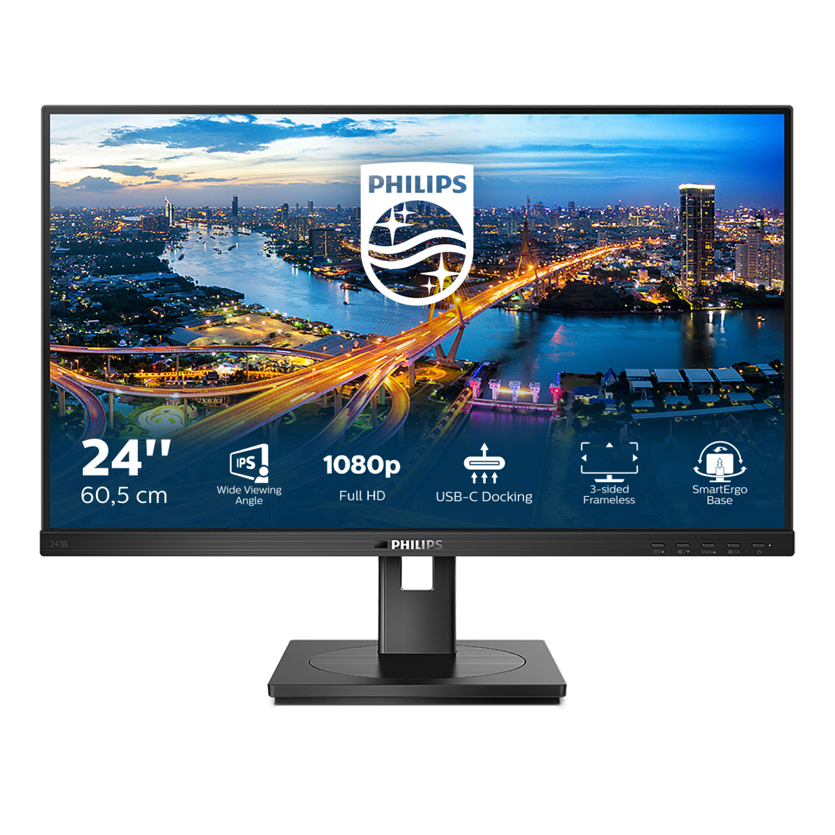 Philips B-Line LCD Met USB-C (243B1/00) Kopen » Centralpoint