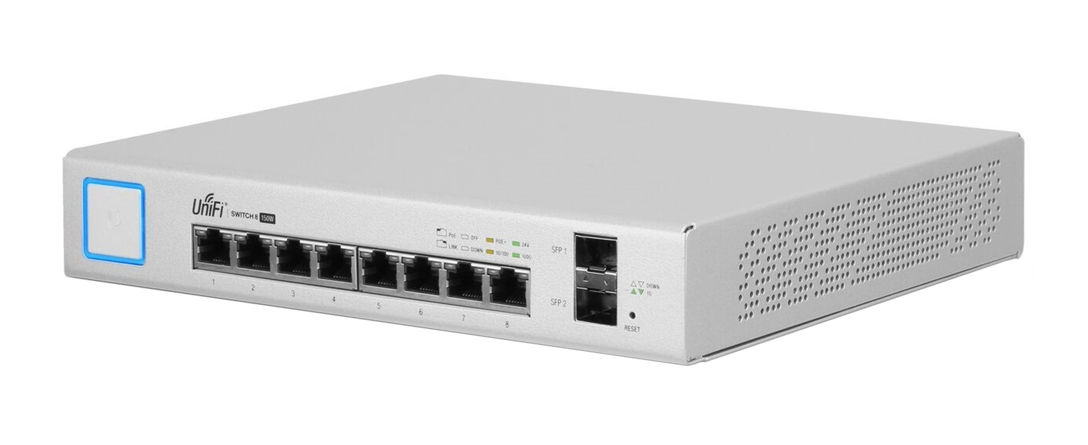 Ubiquiti Networks UniFi 8 PoE+ (150W) (US8150W) kopen » Centralpoint