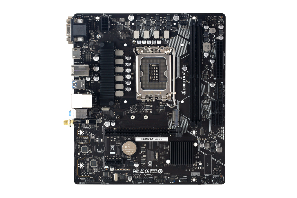 Biostar LGA 1700, Intel H610 Chipset, 2 x DDR4-SDRAM up to 64GB, LAN, 1 ...