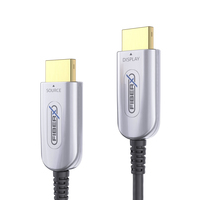 FiberX HDMI Type A, HDMI Type A, 4K UltraHD 2160p (4096x2160) @60Hz, 18Gbps HDMI kabel - Zwart,Grijs