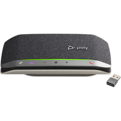 POLY Sync 20+, Microsoft, USB-A (BT600) Telefoonspeaker - Zwart, Zilver