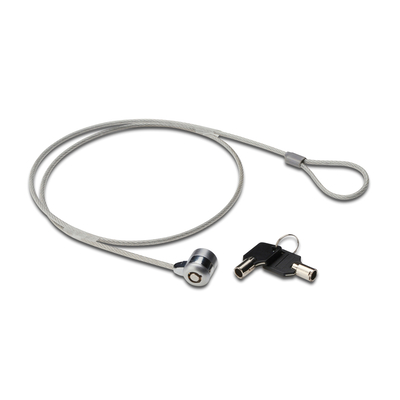 Ewent Notebook Lock with 2 Keys Kabelslot - Zwart,Roestvrijstaal