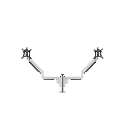 BakkerElkhuizen Filex Galaxy Modular Flex Dual Monitorarm - Zwart, zilver