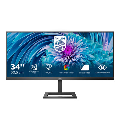 Philips E-Line 34" UltraWide LCD Monitor - Zwart