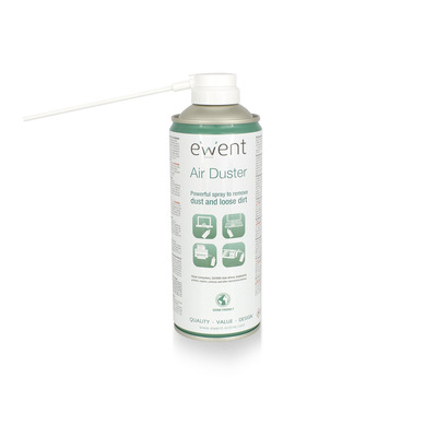 Ewent Air Duster, 400ml Reinigingskit - Wit