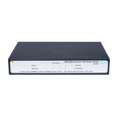 Hewlett Packard Enterprise OfficeConnect 1420-5G-PoE+ Switch - Grijs