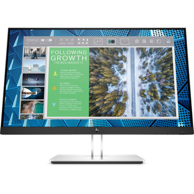 HP E-Series E24Q G4 Monitor - Zwart,Zilver