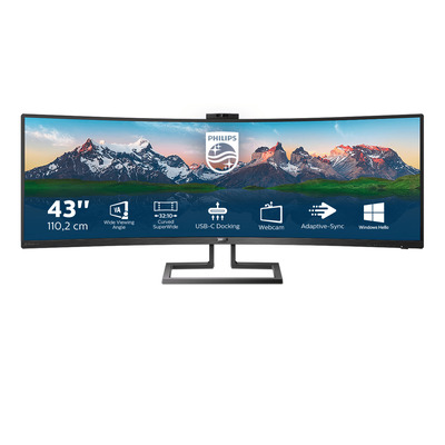 Philips P-Line SuperWide Curved LCD Monitor - Zwart