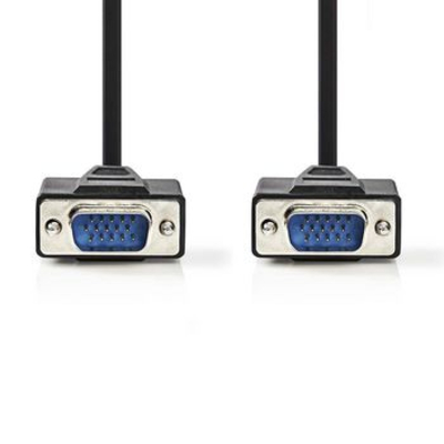 Nedis VGA-kabel, VGA male - VGA male, 2,0 m, Zwart VGA kabel