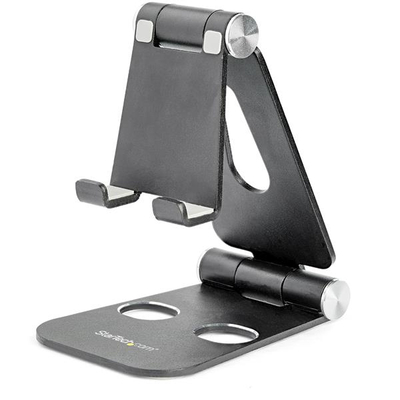 StarTech.com Telefoon/ tablet universeel multi angle opvouwbaar zwart Houder