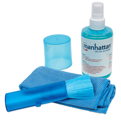 Manhattan LCD Cleaning Kit, Alcohol-free, Includes Cleaning Solution, Brush and Microfibre Cloth Reinigingskit .....