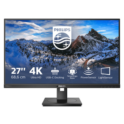 Philips P-Line LCD 27" met USB-C Monitor - Zwart
