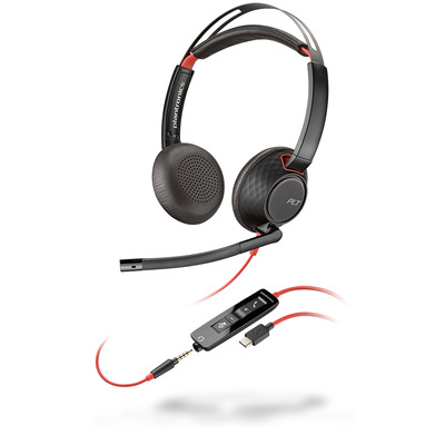 POLY Blackwire 5220 Headset - Zwart