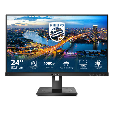 Philips B-Line LCD met USB-C Monitor - Zwart