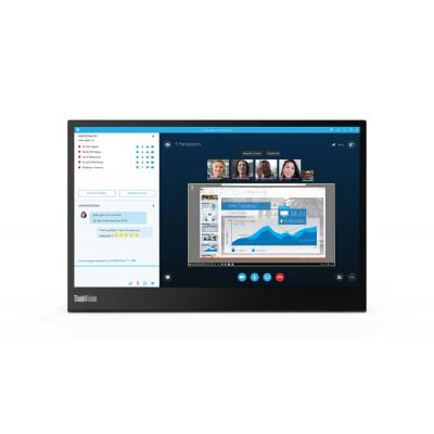 Lenovo ThinkVision M14 14" FHD IPS USB-C Monitor - Zwart