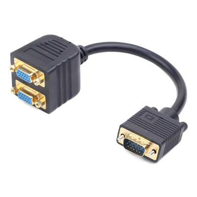 Gembird VGA splitterkabel, 0.2 m VGA kabel - Zwart