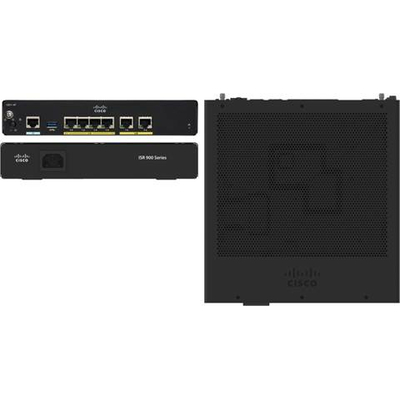 Cisco 2 ports (GE) WAN, 4-port GE LAN, USB 2.0 Switch - Zwart