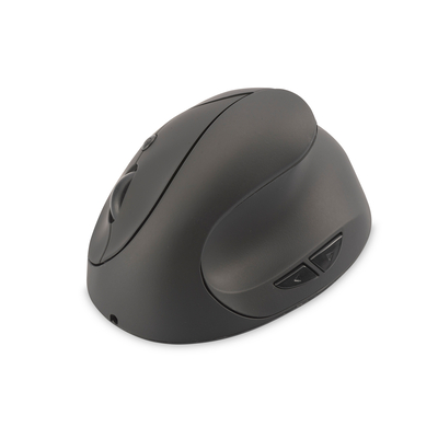 Digitus Wireless Ergonomic Optical Mouse 6D (Buttons), 2.4GHz, rechargeable battery Kleur: zwart Muis