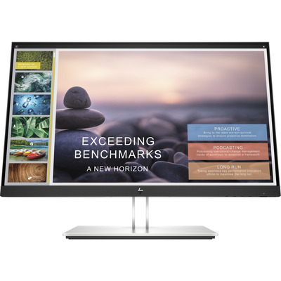HP EliteDisplay E24t G4 23.8" FHD Touchscreen Monitor - Zwart,Zilver