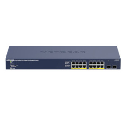 Netgear GS716TP 16-Port Gigabit PoE+ Smart Managed Pro Switch - Blauw