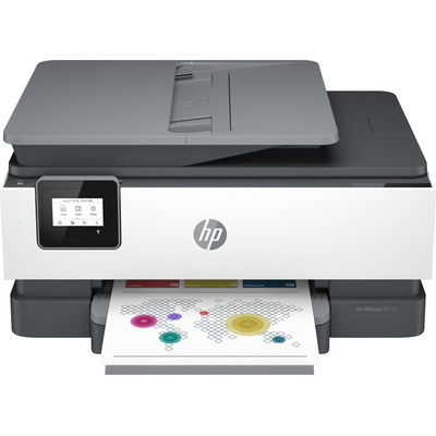 HP 8012e + Multifunctional - Zwart, Cyaan, Magenta, Geel