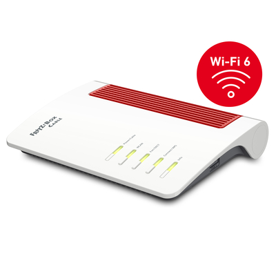 AVM FRITZ! BOX 6660 Cable Wireless router - Zwart,Rood,Wit