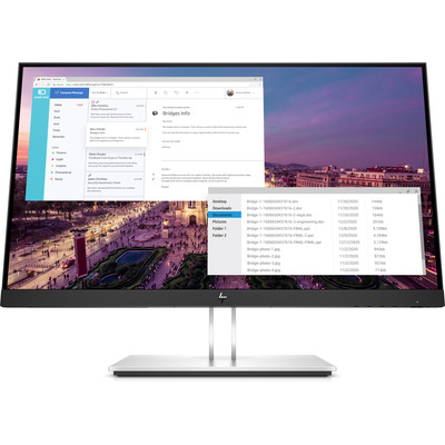 HP EliteDisplay E23 G4 FHD Monitor - Zwart,Zilver