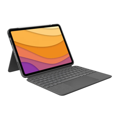 Logitech Combo Touch - QWERTY Mobile device keyboard - Grijs