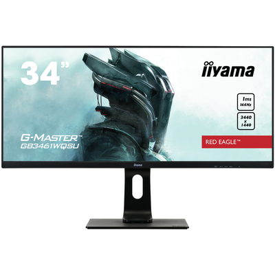 Iiyama G-MASTER 34", ADS-IPS, 21:9, 3440x1440, 1 ms, HDMI, DP, USB, HDCP, 817x415-545x230 mm Monitor - Zwart