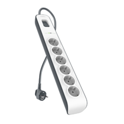 Belkin 6 Outlet DE, 650 Joules Surge protector - Wit