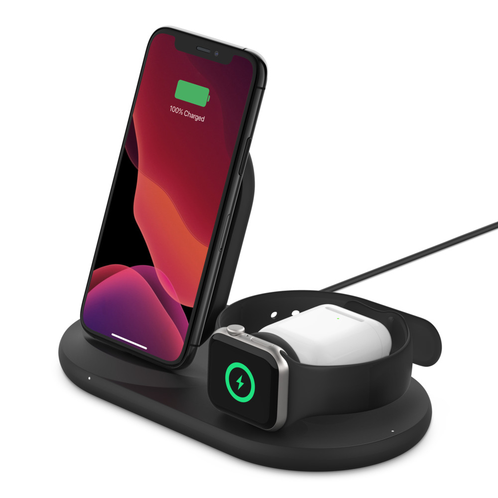 BELKIN CORPORATION 3-in-1 Wireless Pad/stand/apple Watch - WIZ001VFBK -  Redcorp.com/nl
