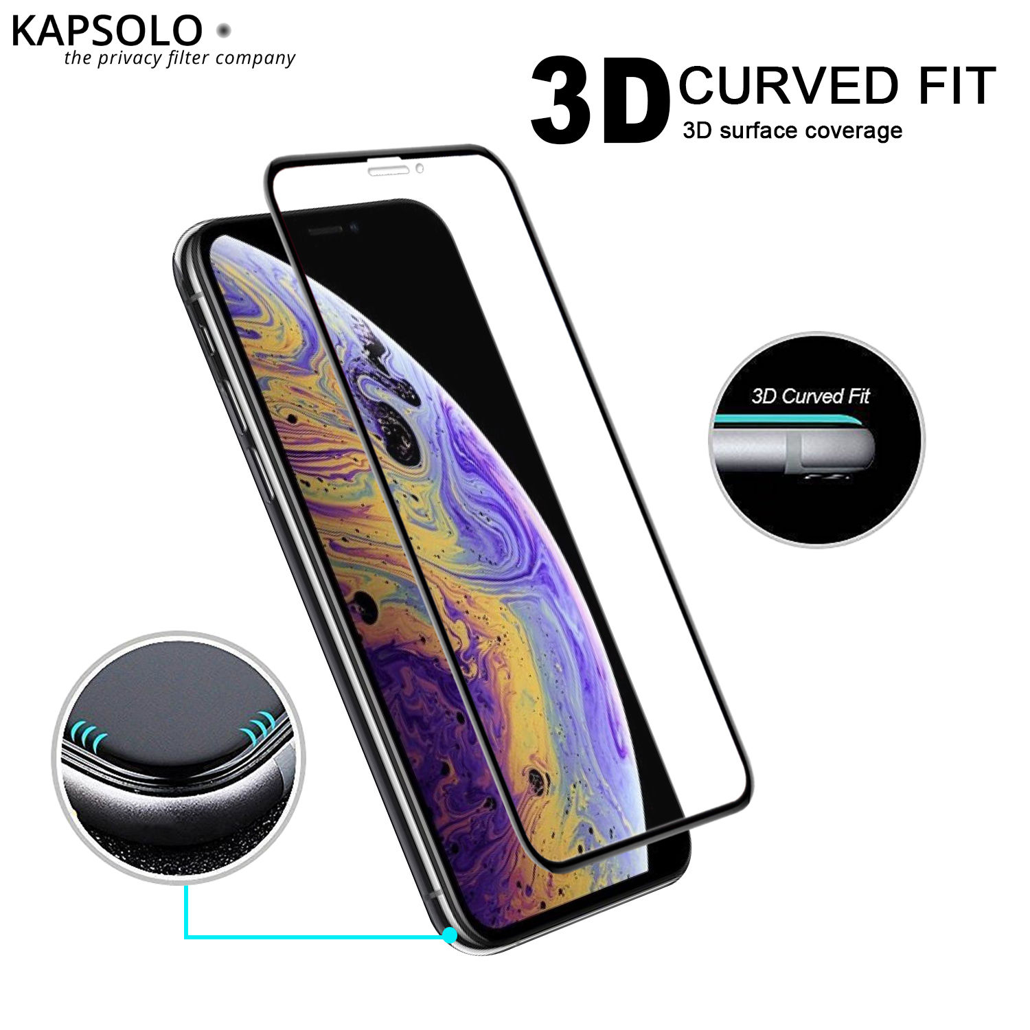 Kapsolo Tempered Glass Screen Protection Curved Ultimate Microbial Apple Iphone 12 Mini Kap306 Kopen Centralpoint
