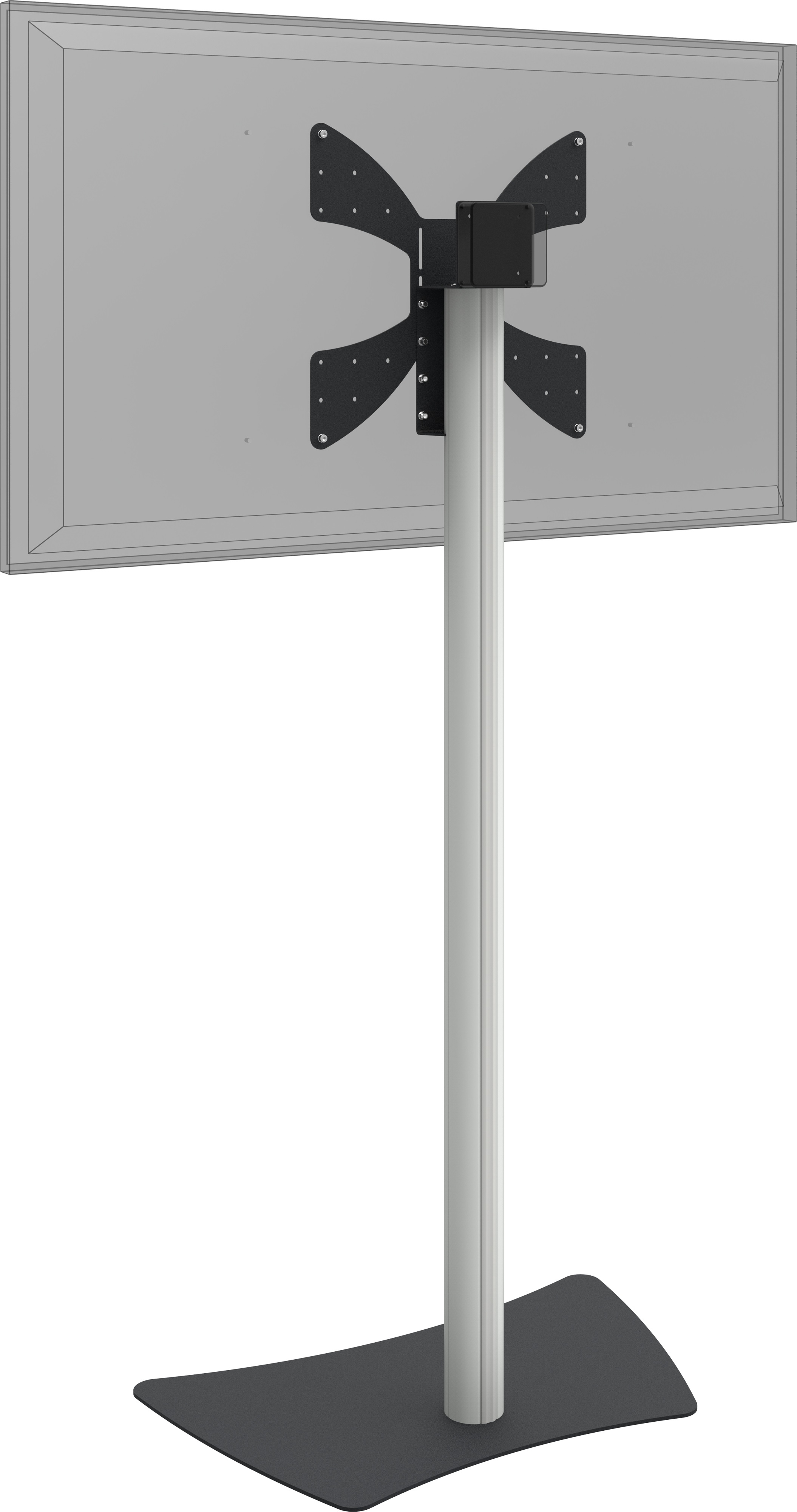 SmartMetals VESA, 400 x 400 mm, 30 kg, 17 kg, Wit, Zwart (062.0550