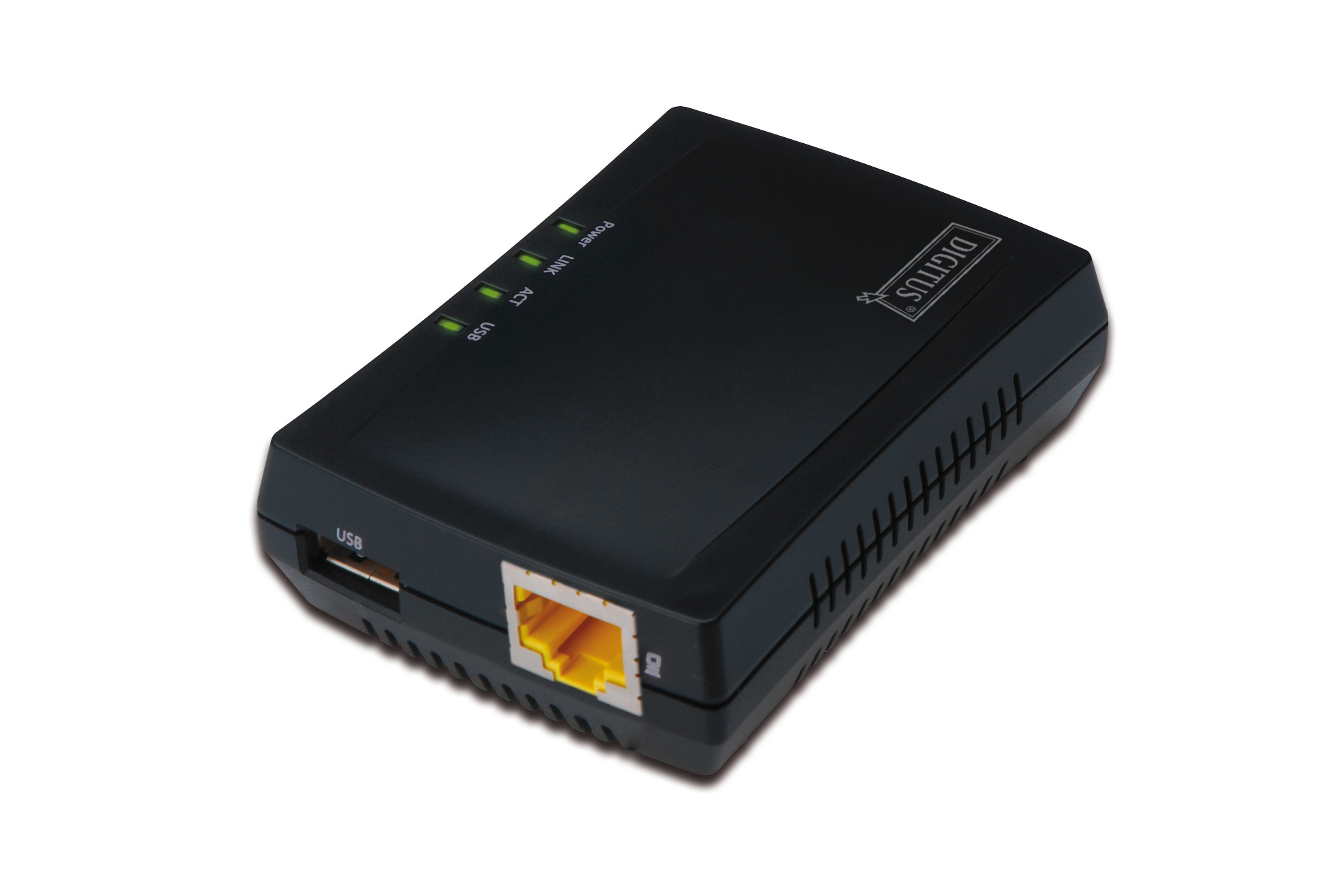 Digitus Multifunction USB Network Server, 1port Network USB Hub, NAS