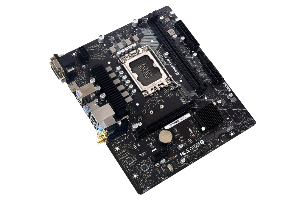 Biostar LGA 1700, Intel H610 Chipset, 2 x DDR4-SDRAM up to 64GB, LAN, 1 ...