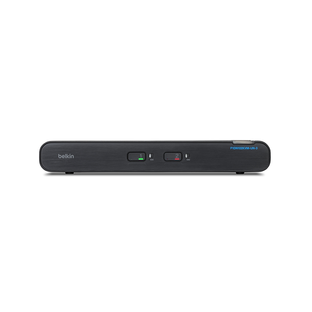 Belkin Universal Secure KVM Switch, 2 Port, Single Head, DisplayPort ...