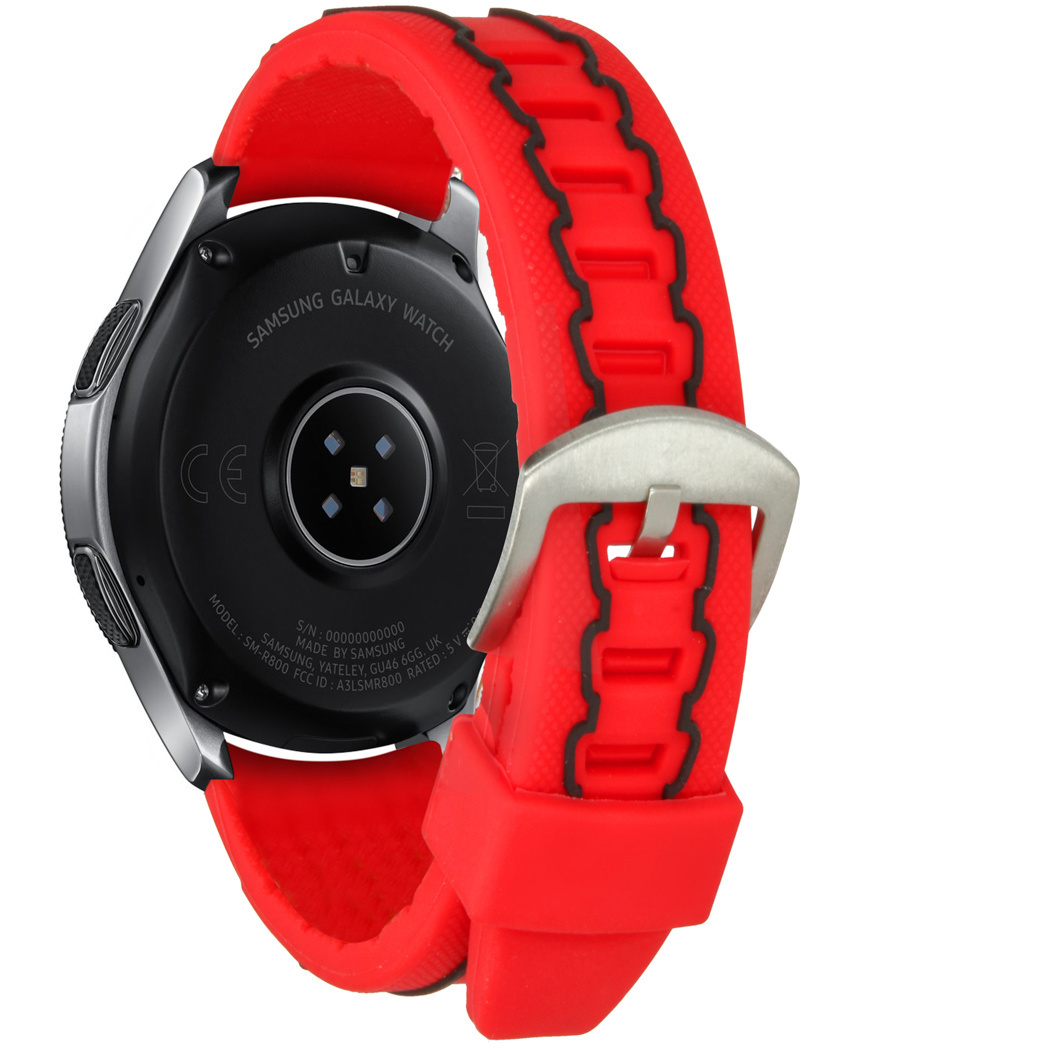 imoshion Design Siliconen bandje Galaxy Watch 46 mm / Watch 3 45mm - Rood /  Red (SGW4637383703) kopen » Centralpoint
