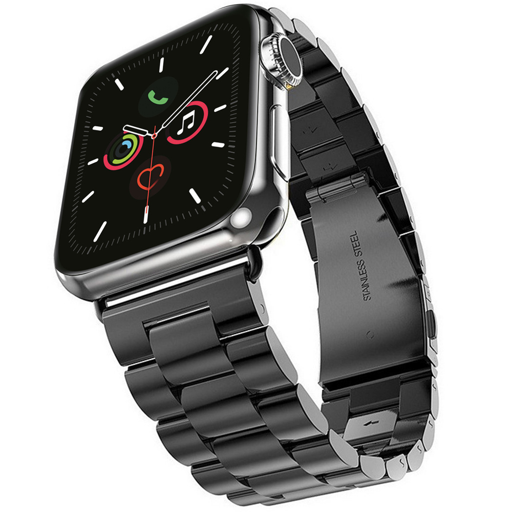 imoshion Stalen bandje Apple Watch Series 1 t/m 6 / SE - 42/44mm - Zwart /  Black (AWA4424236201) kopen » Centralpoint